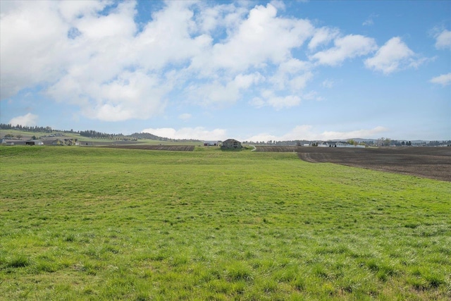 view of yard featuring a rural view