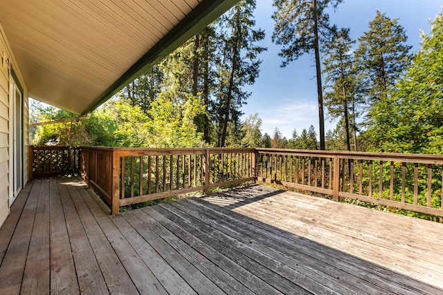 view of wooden terrace