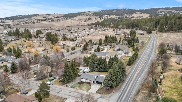 drone / aerial view with a residential view