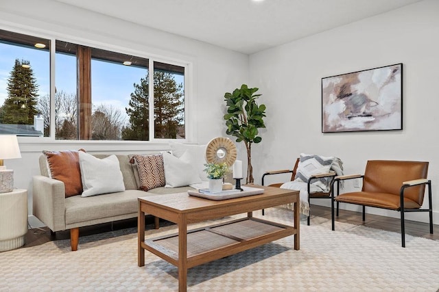 interior space featuring wood finished floors