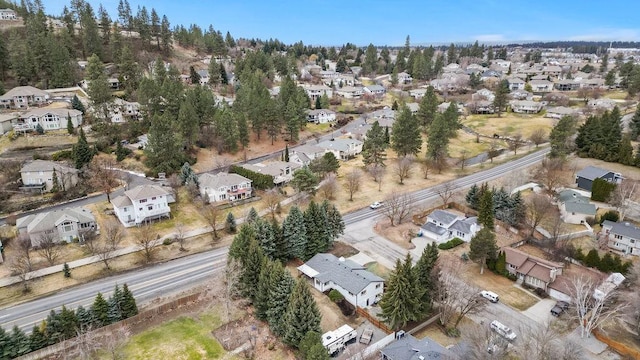 drone / aerial view with a residential view