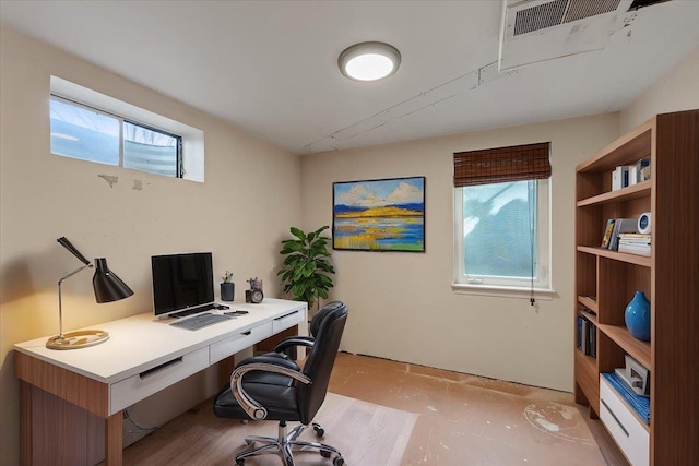 office area with visible vents