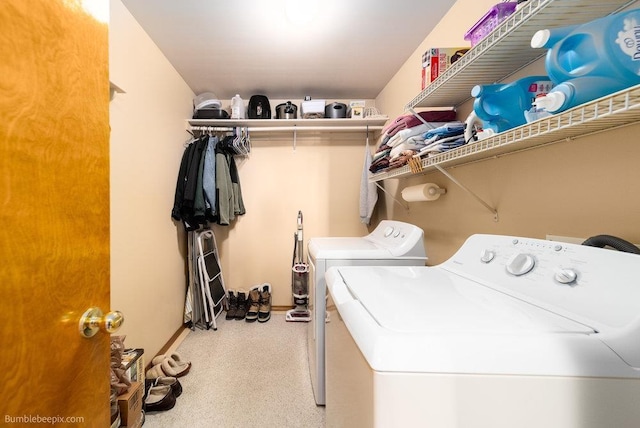 laundry room featuring laundry area and washer and dryer