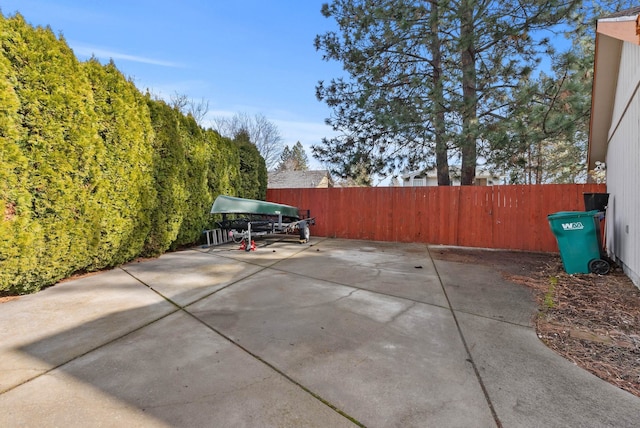 view of patio with fence