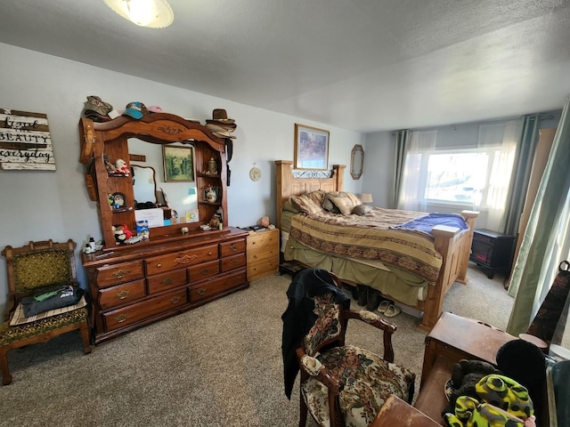 bedroom featuring carpet flooring