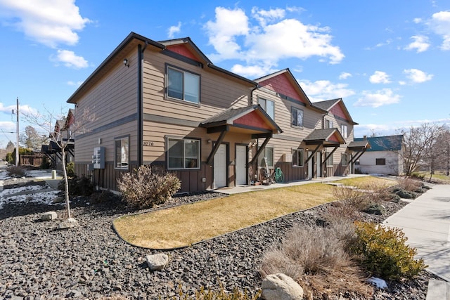 view of front of house featuring board and batten siding