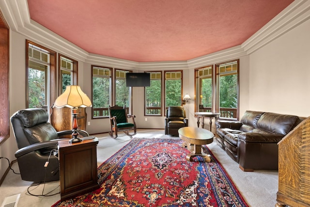 sunroom featuring visible vents