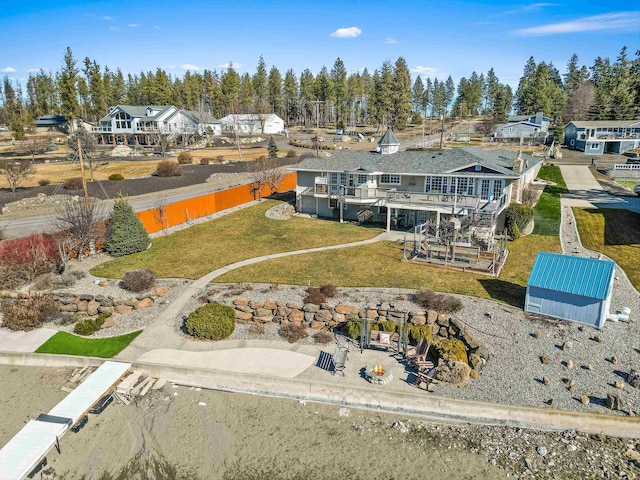 bird's eye view featuring a residential view