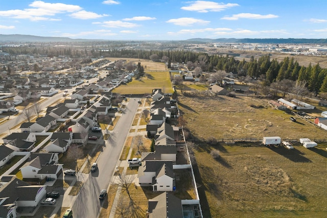 bird's eye view featuring a residential view