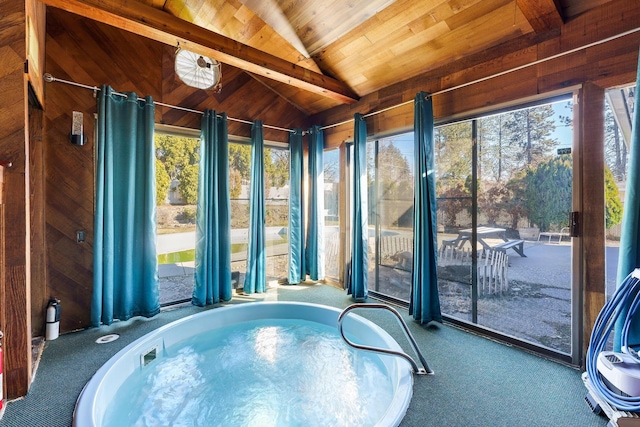 6514 N Sutherlin St, Spokane, WA 99208 - unfurnished sunroom with a jacuzzi