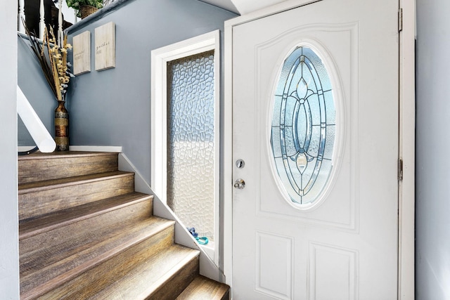 entrance foyer with stairs