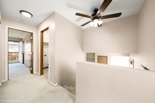 510 N Bell St, Spokane Valley, WA 99016 - hallway with baseboards and carpet