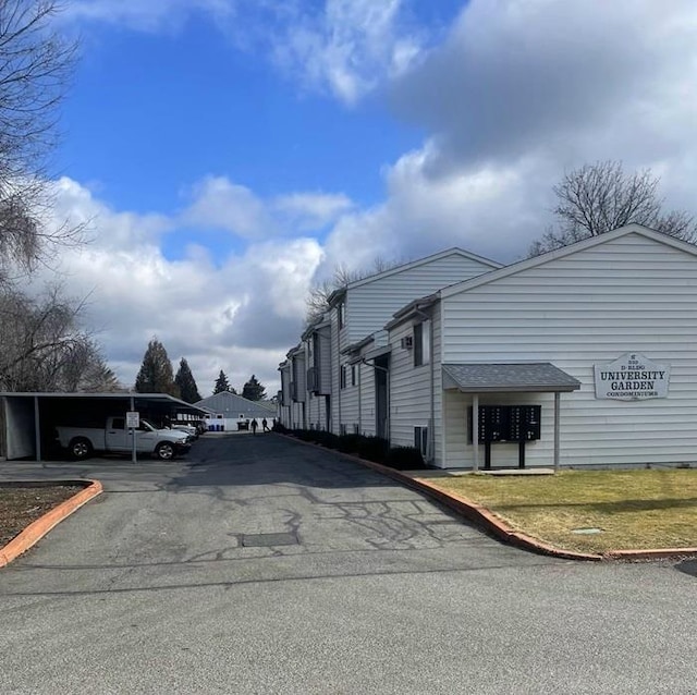 view of road with curbs