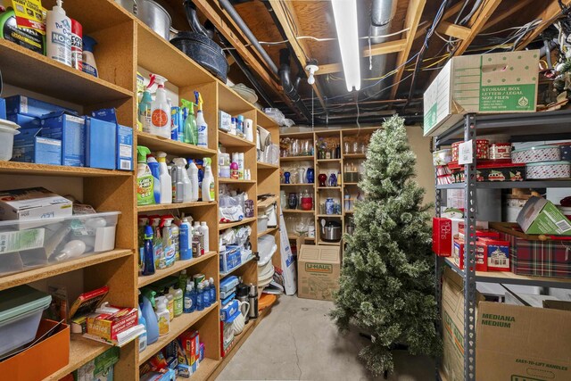 view of storage room