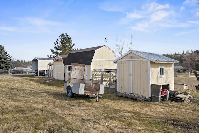 view of shed