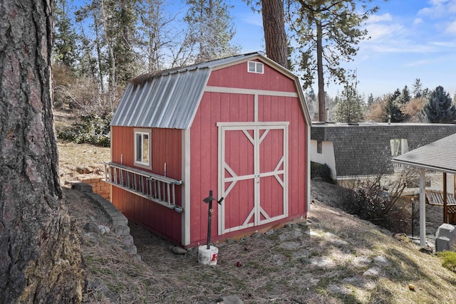 view of barn