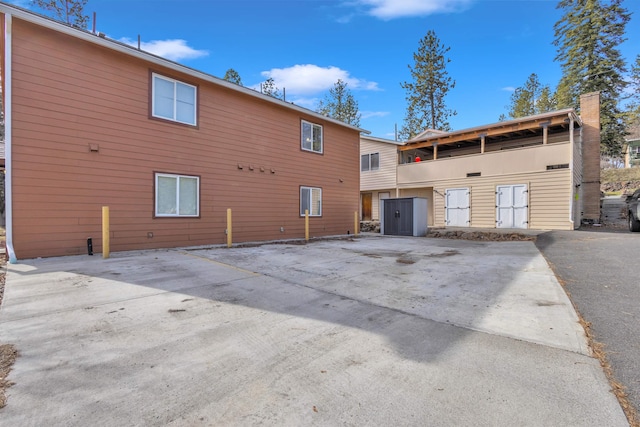 view of rear view of property