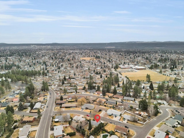 bird's eye view featuring a residential view