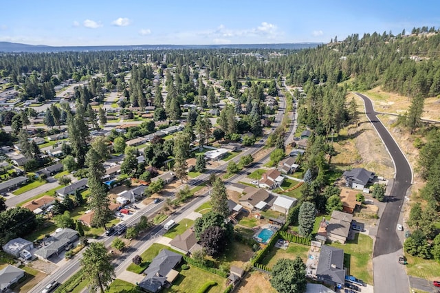 drone / aerial view with a residential view