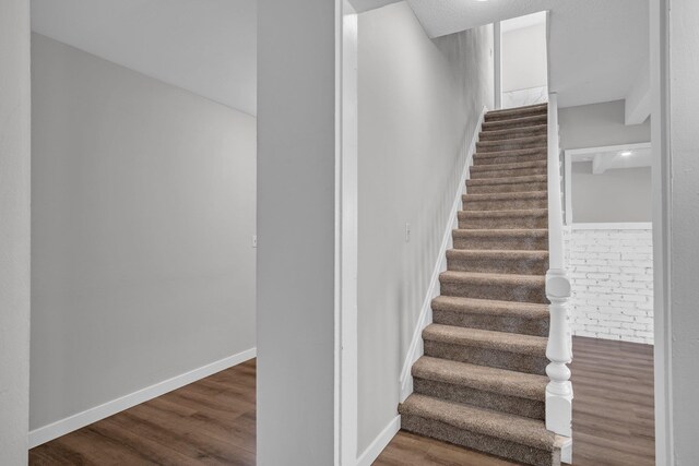 2523 N Nevada St, Spokane, WA 99207 - stairs with wood finished floors