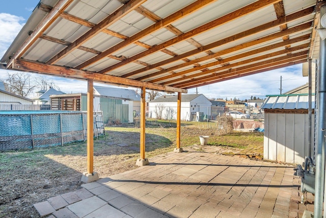 view of patio with fence