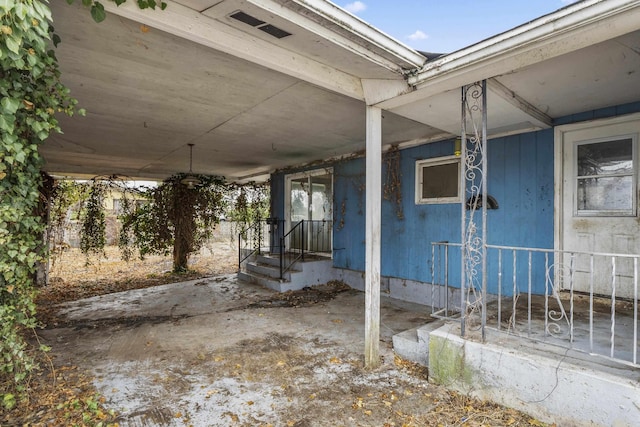 view of patio with visible vents