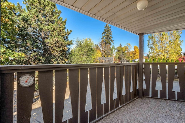 view of balcony