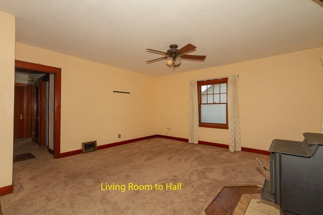 460 E Columbia Ave, Colville, WA 99114 - carpeted empty room featuring ceiling fan and baseboards