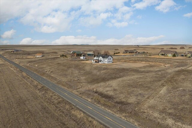 bird's eye view featuring a rural view