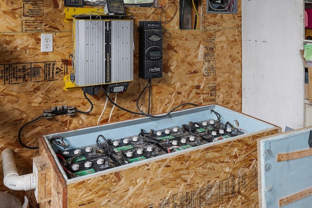 utility room with electric panel