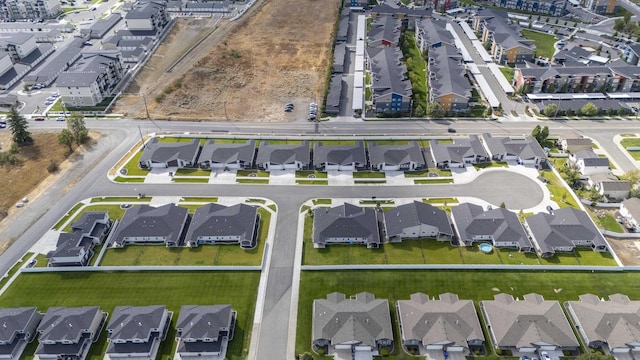 drone / aerial view featuring a residential view