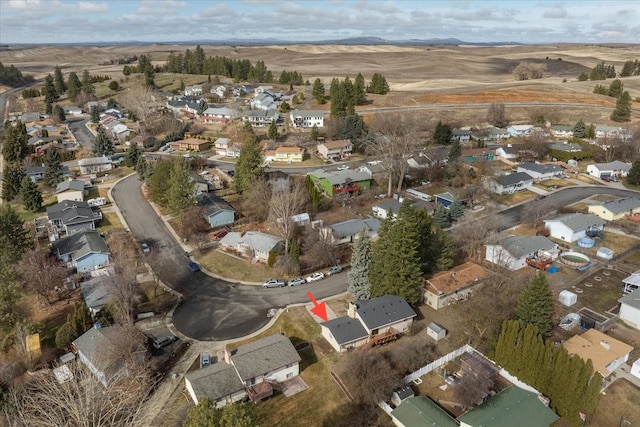 drone / aerial view featuring a residential view