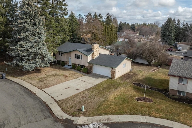 birds eye view of property