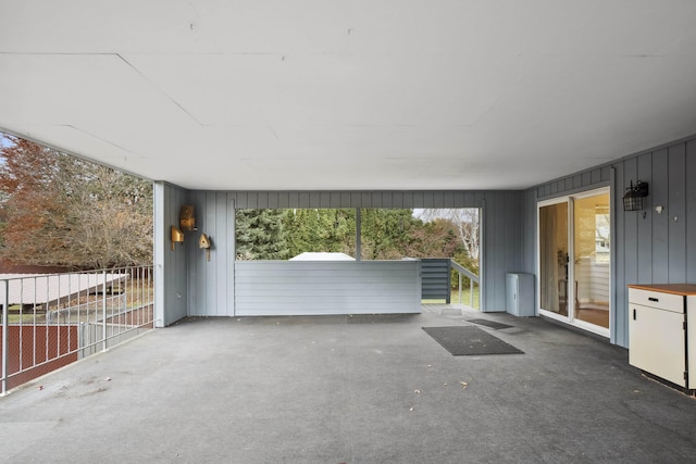 view of patio with a balcony