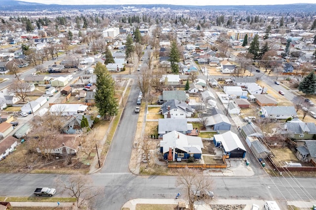 drone / aerial view featuring a residential view