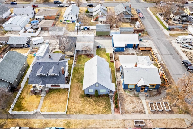 bird's eye view featuring a residential view