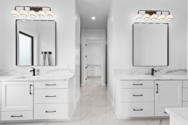 unfurnished room featuring recessed lighting, light wood-type flooring, and baseboards