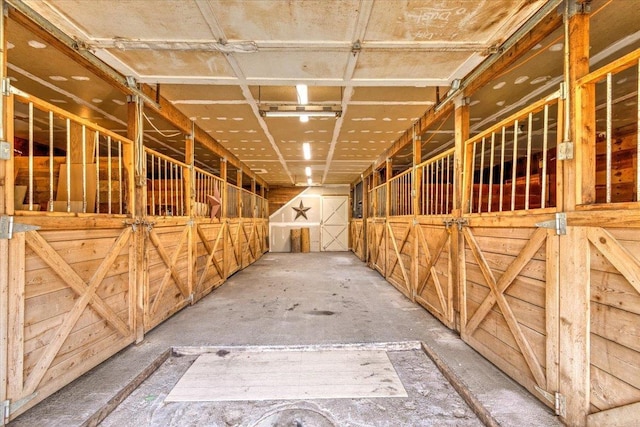 view of horse barn