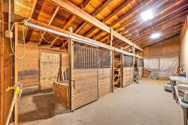 view of horse barn