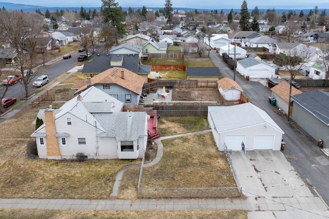 birds eye view of property featuring a residential view