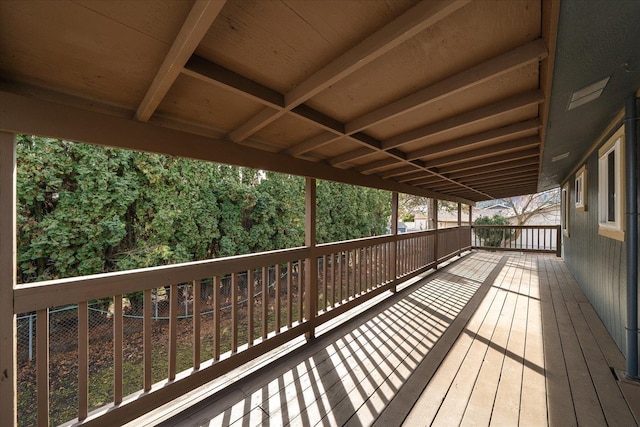 view of deck