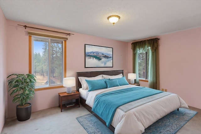 bedroom featuring carpet flooring