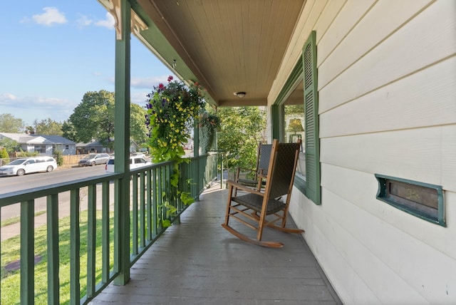 exterior space with covered porch