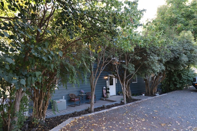 view of home's exterior with central air condition unit