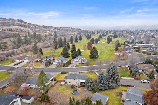 aerial view featuring a residential view