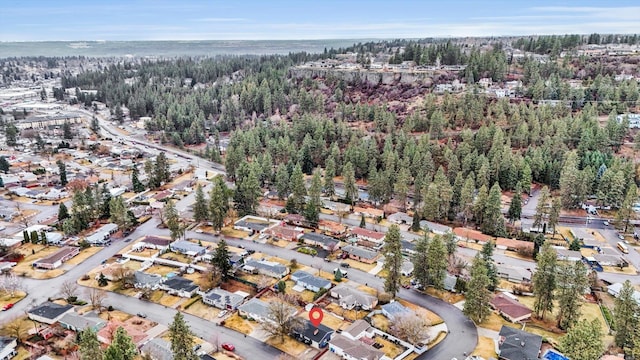 bird's eye view featuring a residential view