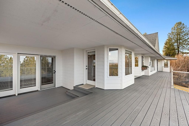 view of wooden terrace