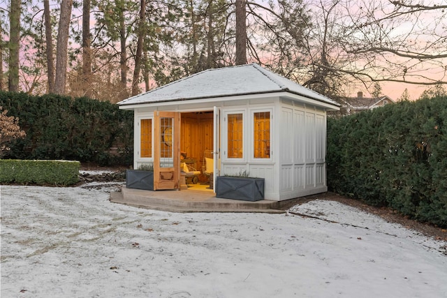 view of outbuilding with an outdoor structure