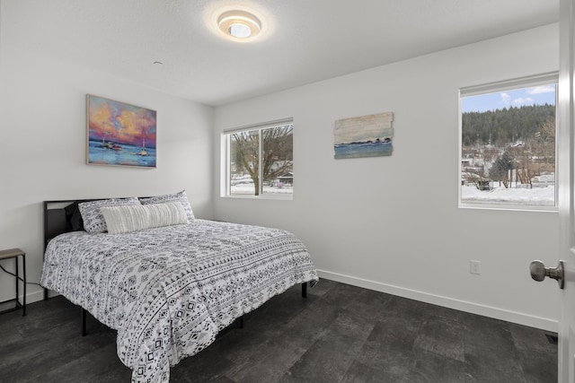 bedroom with baseboards