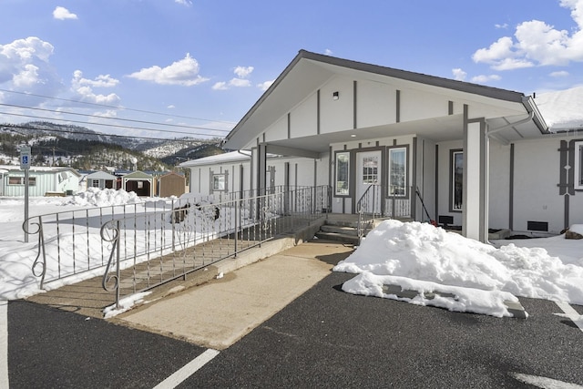 exterior space featuring covered porch